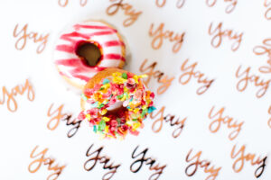 Yay donuts with sprinkles